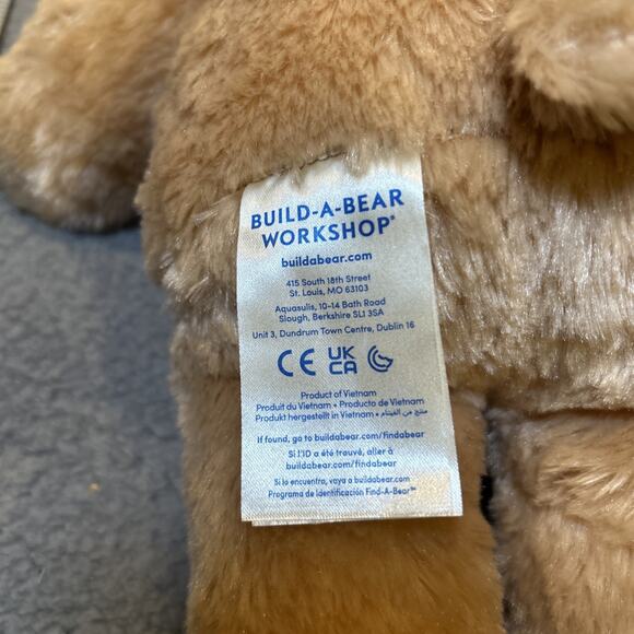 Build A Bear Happy Birthday Bear 15" Plush BAB Patch Confetti Birthday Feet - Picture 7 of 11